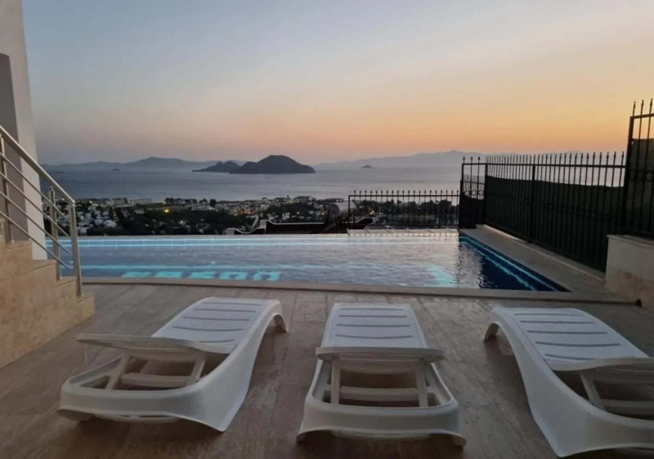 Bodrum Eason Villa & House 350M2 Full Sea View With Private Infinity Pool